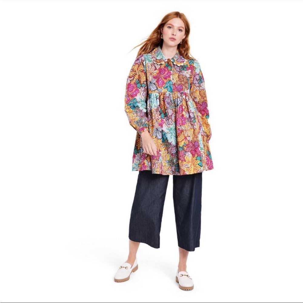 NWT Kika Vargas for Target Anemone Floral Mini Dress - Picture 6 of 7